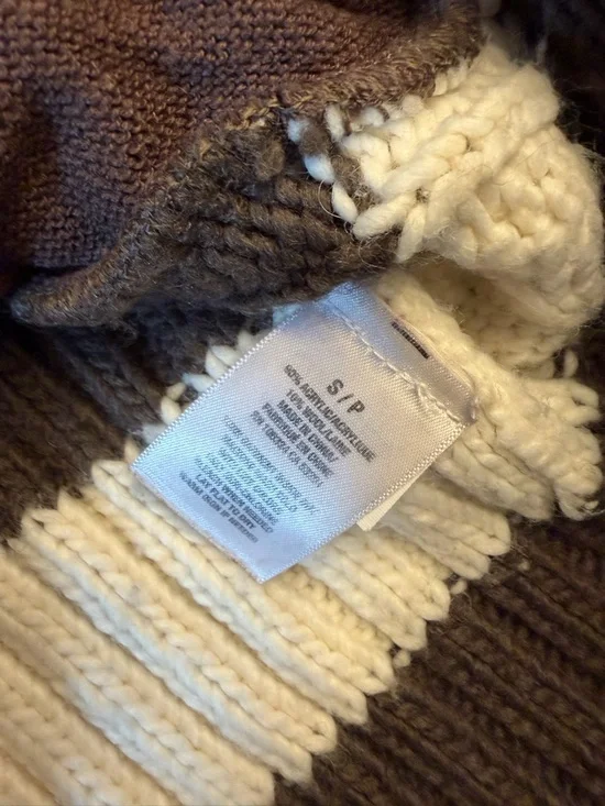 Aeropostale Y2K Striped Hooded Knit Cardigan S - Picture 6 of 9